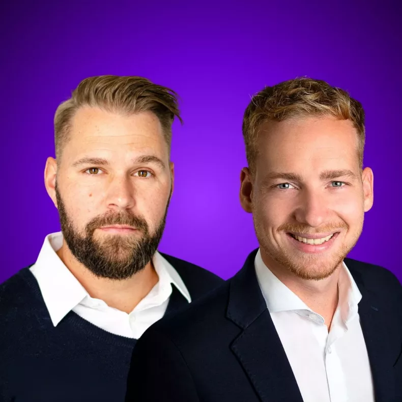 Gastgeber des Expert Talks Roman Luntscher und Clemens Wullenweber