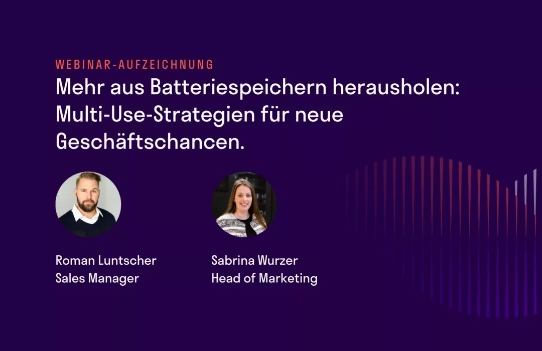 Webinar-Aufzeichnung zum Thema: BESS Multi-Use-Strategien für neue Geschäftschancen